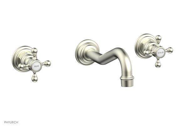 Phylrich - Henri Wall Mount Tub Set - Cross Handles