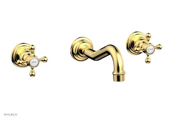 Phylrich - Henri Wall Mount Tub Set - Cross Handles