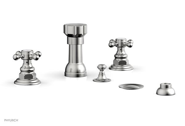 Phylrich - Henri Four Hole Bidet Set - Cross Handles