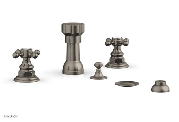 Phylrich - Henri Four Hole Bidet Set - Cross Handles