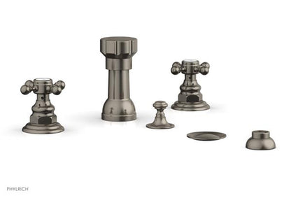 Phylrich - Henri Four Hole Bidet Set - Cross Handles