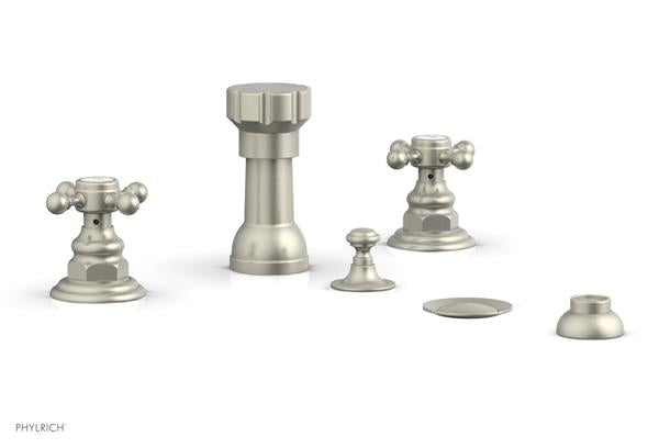 Phylrich - Henri Four Hole Bidet Set - Cross Handles