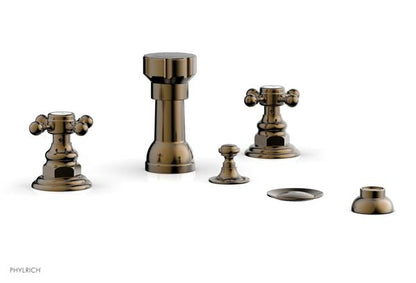 Phylrich - Henri Four Hole Bidet Set - Cross Handles