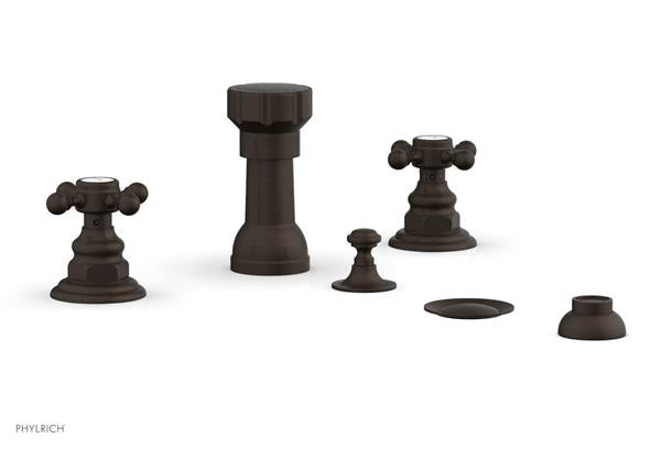 Phylrich - Henri Four Hole Bidet Set - Cross Handles