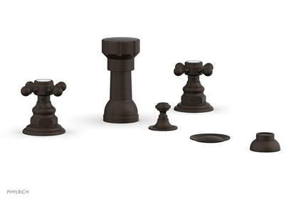 Phylrich - Henri Four Hole Bidet Set - Cross Handles