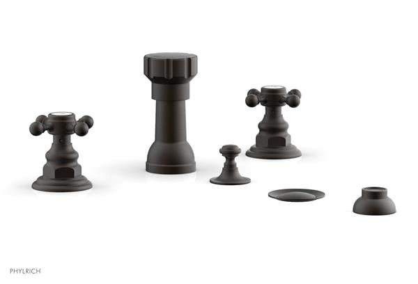 Phylrich - Henri Four Hole Bidet Set - Cross Handles