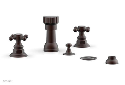 Phylrich - Henri Four Hole Bidet Set - Cross Handles