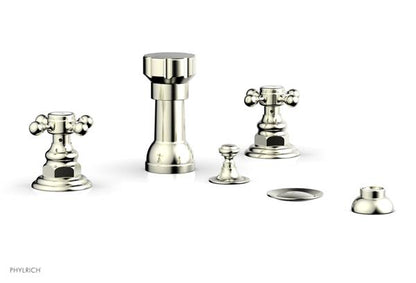Phylrich - Henri Four Hole Bidet Set - Cross Handles