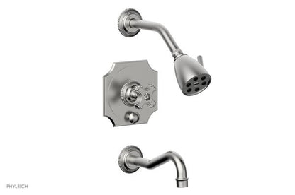 Phylrich - Marvelle Pressure Balance Tub and Shower Set - Cross Handle