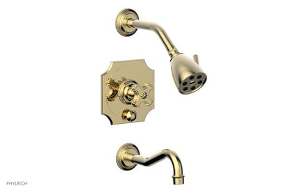 Phylrich - Marvelle Pressure Balance Tub and Shower Set - Cross Handle