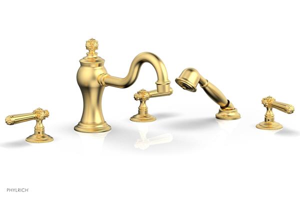 Phylrich - Marvelle Deck Tub Set W/Hand Shower - Lever Handles
