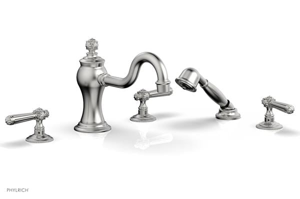 Phylrich - Marvelle Deck Tub Set W/Hand Shower - Lever Handles
