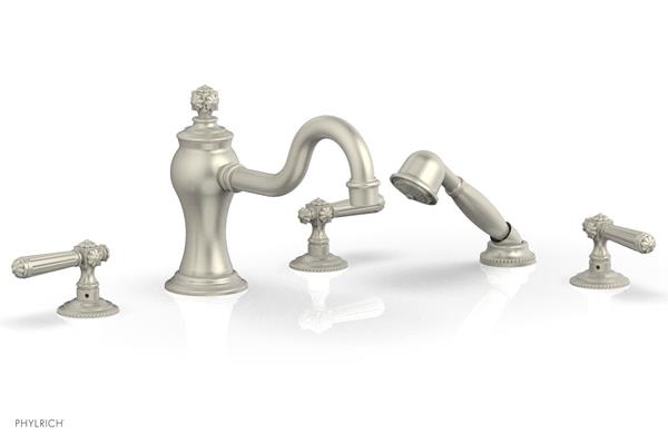 Phylrich - Marvelle Deck Tub Set W/Hand Shower - Lever Handles
