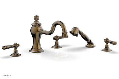 Phylrich - Marvelle Deck Tub Set W/Hand Shower - Lever Handles