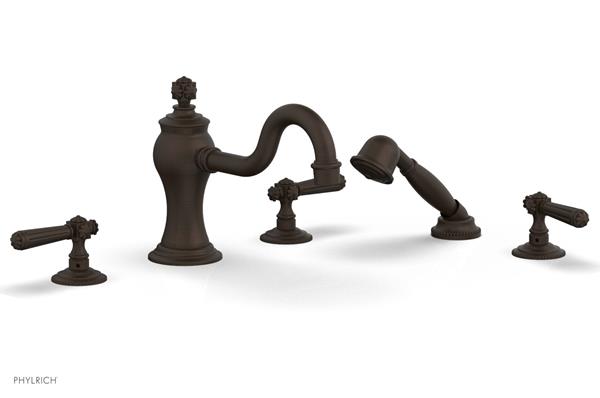 Phylrich - Marvelle Deck Tub Set W/Hand Shower - Lever Handles