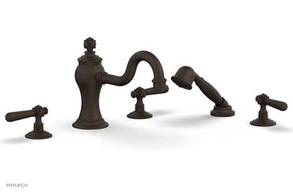 Phylrich - Marvelle Deck Tub Set W/Hand Shower - Lever Handles