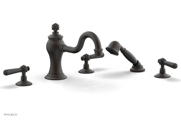 Phylrich - Marvelle Deck Tub Set W/Hand Shower - Lever Handles