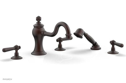 Phylrich - Marvelle Deck Tub Set W/Hand Shower - Lever Handles