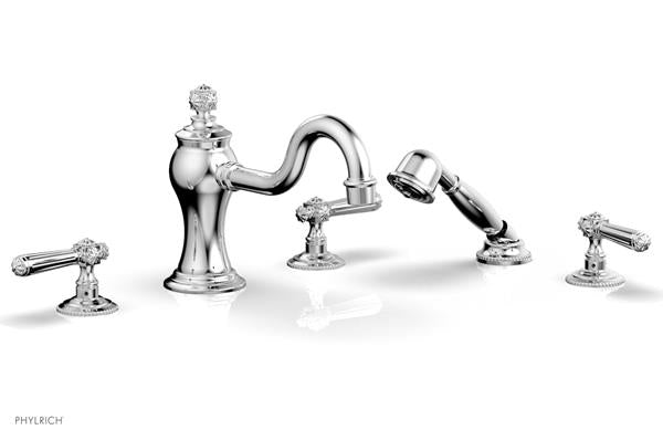 Phylrich - Marvelle Deck Tub Set W/Hand Shower - Lever Handles