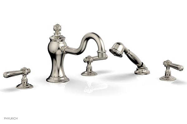 Phylrich - Marvelle Deck Tub Set W/Hand Shower - Lever Handles