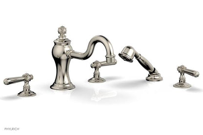 Phylrich - Marvelle Deck Tub Set W/Hand Shower - Lever Handles