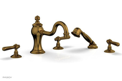 Phylrich - Marvelle Deck Tub Set W/Hand Shower - Lever Handles