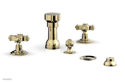 Phylrich - Marvelle Four Hole Bidet Set - Cross Handles