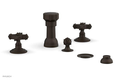 Phylrich - Marvelle Four Hole Bidet Set - Cross Handles