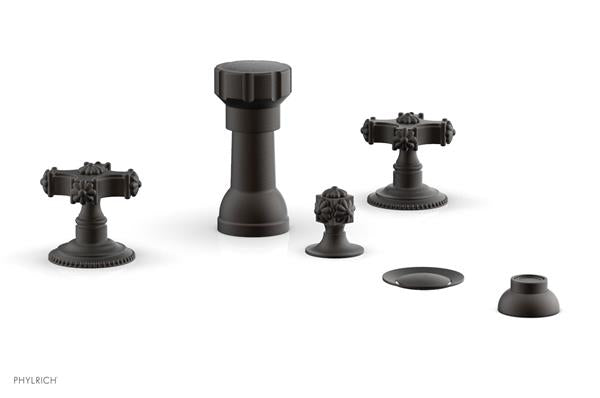Phylrich - Marvelle Four Hole Bidet Set - Cross Handles
