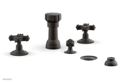 Phylrich - Marvelle Four Hole Bidet Set - Cross Handles