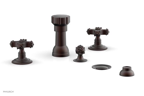 Phylrich - Marvelle Four Hole Bidet Set - Cross Handles