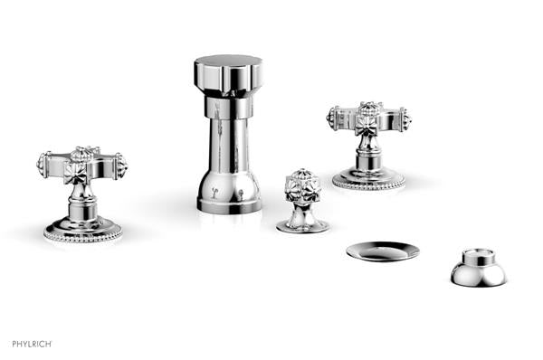 Phylrich - Marvelle Four Hole Bidet Set - Cross Handles