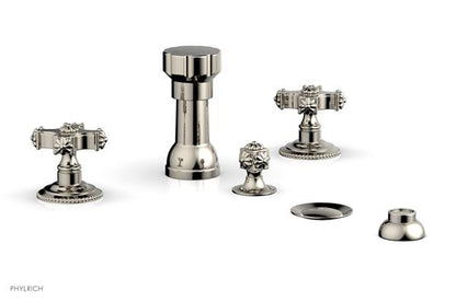 Phylrich - Marvelle Four Hole Bidet Set - Cross Handles