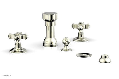 Phylrich - Marvelle Four Hole Bidet Set - Cross Handles