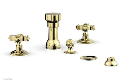 Phylrich - Marvelle Four Hole Bidet Set - Cross Handles