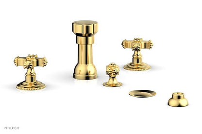 Phylrich - Marvelle Four Hole Bidet Set - Cross Handles