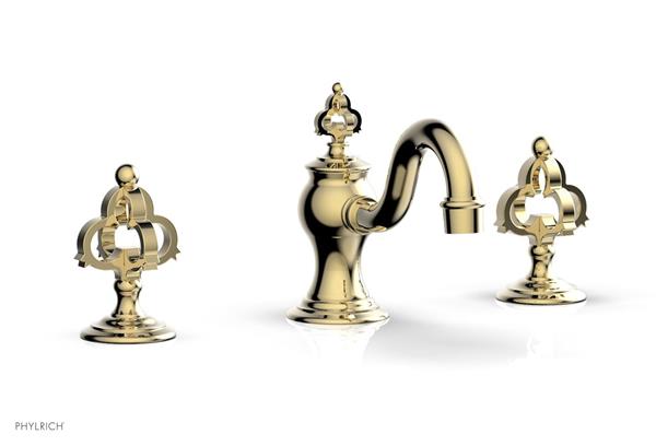 Phylrich - Couronne Widespread Faucet - Cross Handle