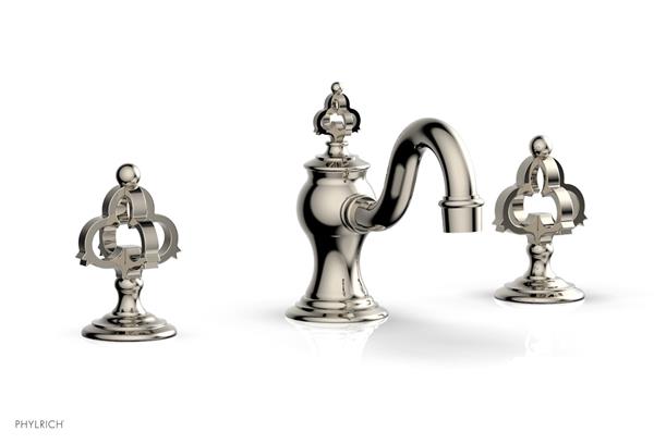 Phylrich - Couronne Widespread Faucet - Cross Handle