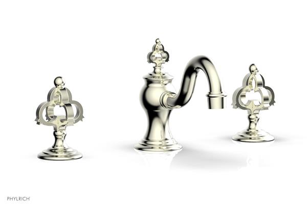 Phylrich - Couronne Widespread Faucet - Cross Handle