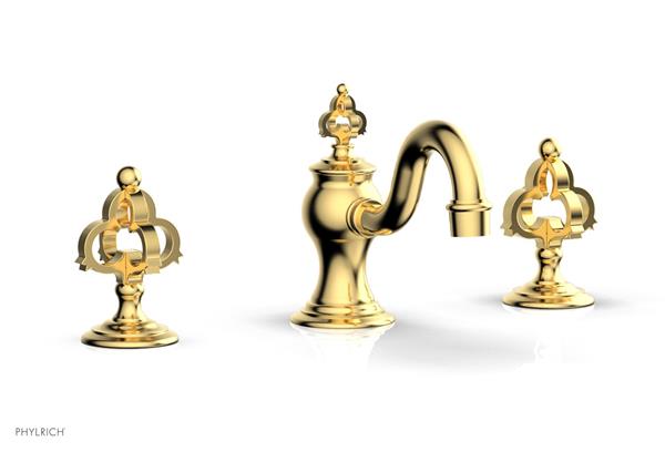 Phylrich - Couronne Widespread Faucet - Cross Handle