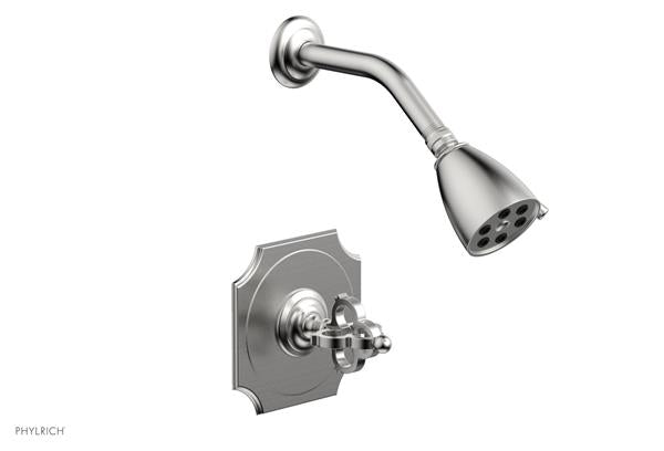 Phylrich - Couronne Pressure Balance Shower Set - Cross Handle