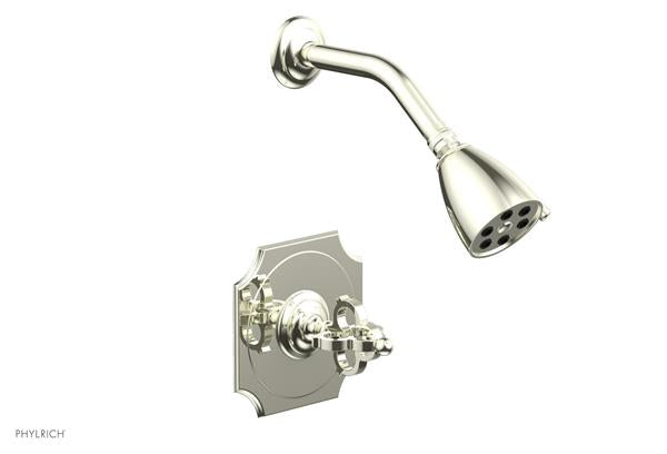 Phylrich - Couronne Pressure Balance Shower Set - Cross Handle