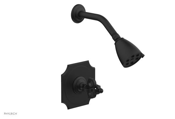 Phylrich - Couronne Pressure Balance Shower Set - Cross Handle