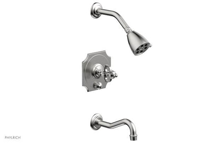 Phylrich - Couronne Pressure Balance Tub And Shower Set - Cross Handle
