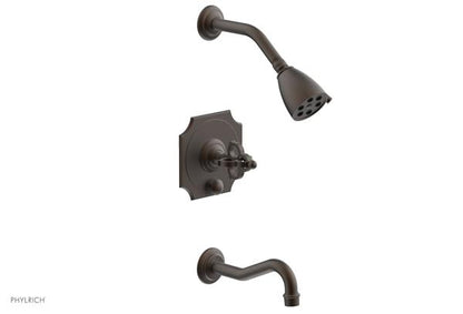 Phylrich - Couronne Pressure Balance Tub And Shower Set - Cross Handle