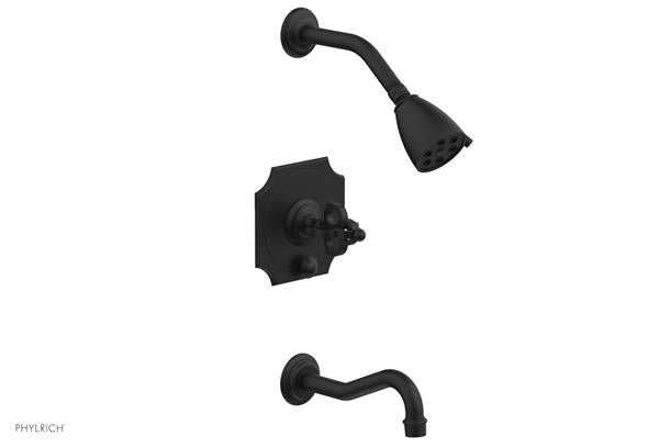 Phylrich - Couronne Pressure Balance Tub And Shower Set - Cross Handle