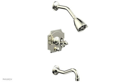 Phylrich - Couronne Pressure Balance Tub And Shower Set - Cross Handle