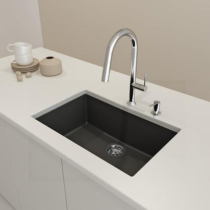 Bocchi - Campino Uno Dual-Mount 27 in. Single Bowl Granite Composite Kitchen Sink