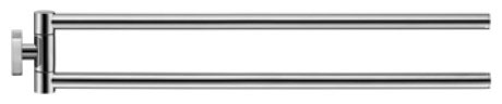 Duravit - Karree 17 3/4" Double Towel Bar in Chrome