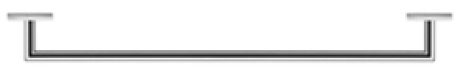 Duravit - Karree 26 3/8" Single Towel Bar in Chrome